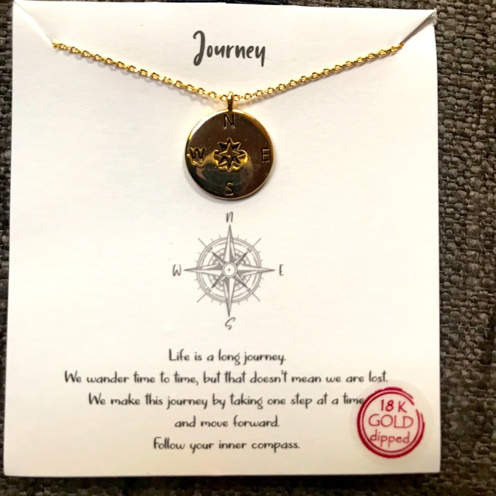 🆕 “Journey” Dainty 18kt. Gold Dipped Necklace 🌏